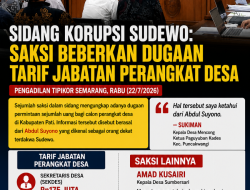 Saksi Ungkap Dugaan Mahar Jabatan Perangkat Desa di Sidang Korupsi Sudewo, Sekdes Disebut Rp175 Juta