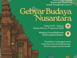 Gebyar Budaya Nasional Digelar di Kudus, Perkuat Spiritualitas dan Budaya sebagai Fondasi Kepemimpinan Bangsa