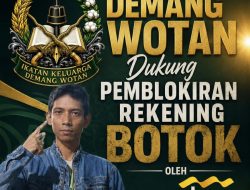 Rekening Botok Diblokir Bank Mandiri, Demang Wotan Tegaskan: Jika Sesuai Hukum, Hormati Prosesnya